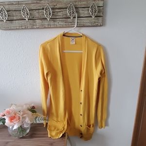Mustard yellow cardigan